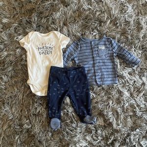 Carters baby boy pajamas size 3 months